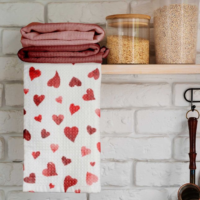 Linge De Cuisine Coeurs de la Saint Valentin - rouge (Créateur téléchargé)