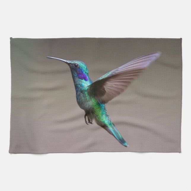 Linge De Cuisine Colibri en vol (Horizontal)