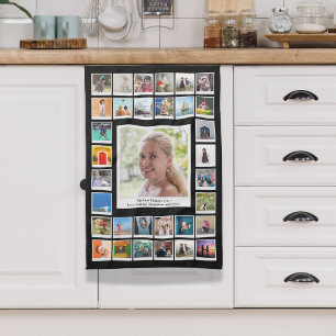 Linge De Cuisine Collage de photos de famille