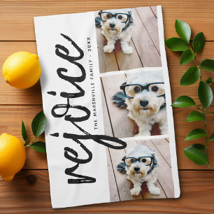 Linge De Cuisine Collage de photos - Rejoice de Noël moderne