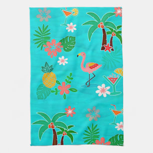 Linge De Cuisine Collage tropical