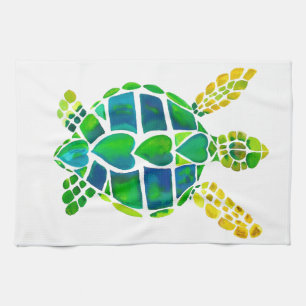 Linge De Cuisine Collection d'amour de tortue de mer