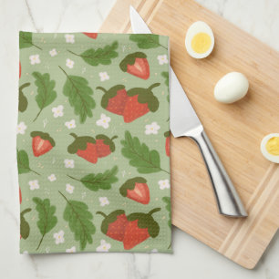 Linge De Cuisine Collection de Motifs de paniers de fruits - Fraise