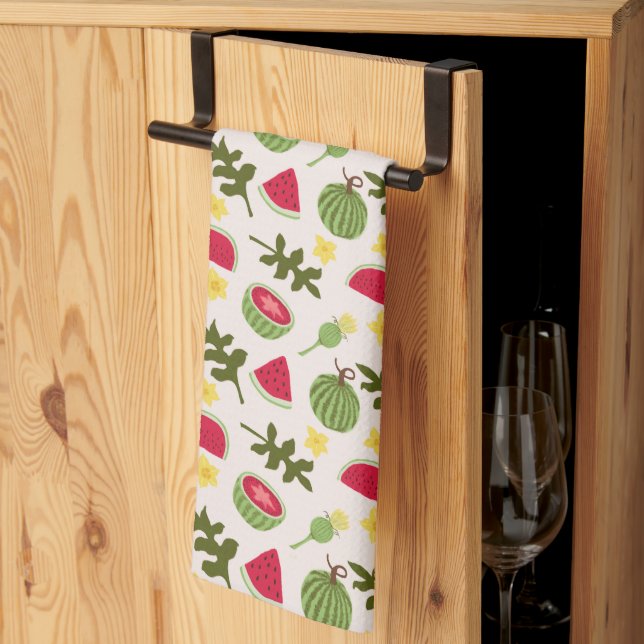 Linge De Cuisine Collection de Motifs de paniers de fruits - pastèq (Pliage en tiers)