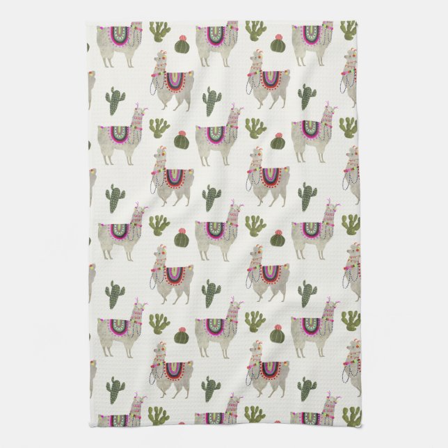 Linge De Cuisine Collection Llamarama | Cute Llamas (Vertical)