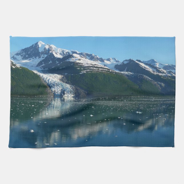Linge De Cuisine College Fjord II Belle photographie de l'Alaska (Horizontal)