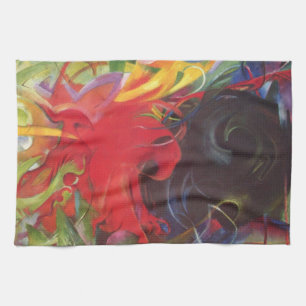 Linge De Cuisine Combattez Forms par Franz Marc, Art Vintage