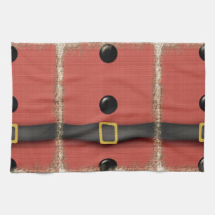 Linge De Cuisine combinaison de clause santa avec boutons de ceintu