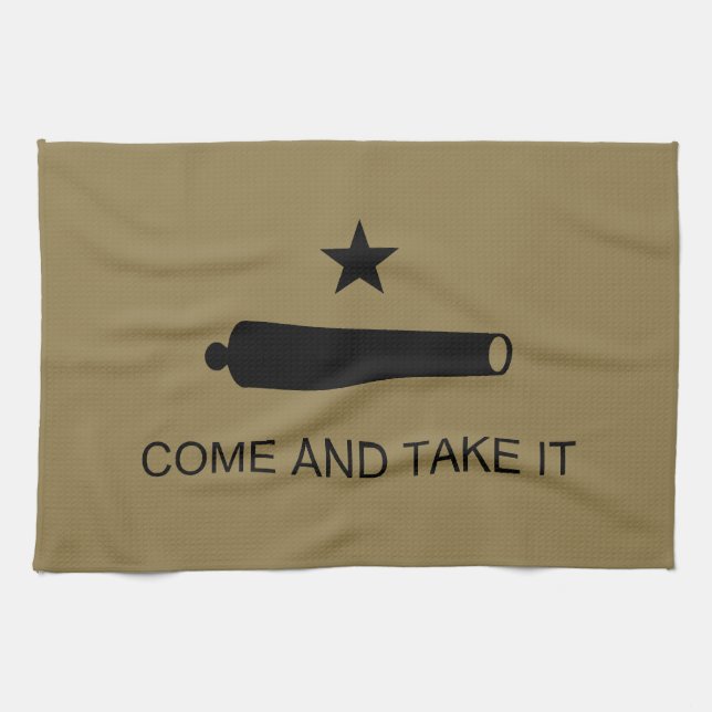 Linge De Cuisine Come & Take It ! Flag de Texas State (Horizontal)