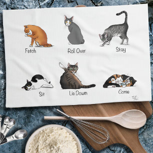 Linge De Cuisine Commandes de chat