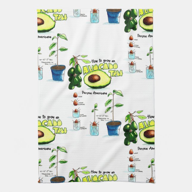 Linge De Cuisine Comment Développer Un Avocado (Vertical)