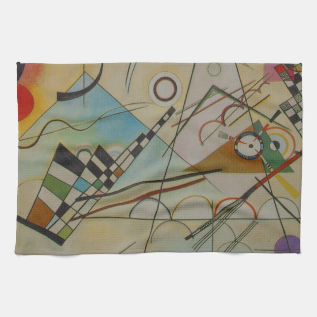 Linge De Cuisine Composition Kandinsky VIII (Horizontal)