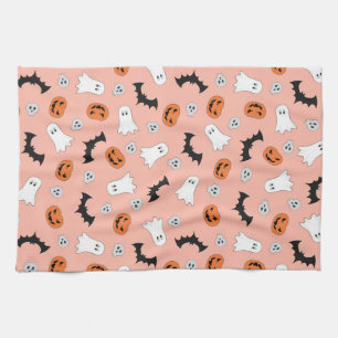 Linge De Cuisine Conception de chauves-souris et de fantômes d'Hall