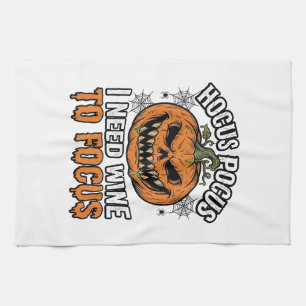 Linge De Cuisine Conception de chemise Halloween Citrouille Vin Hoc