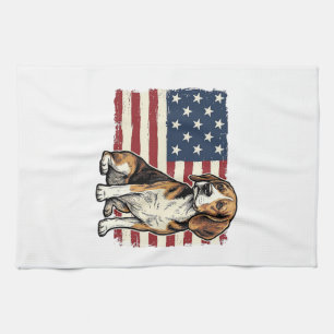 Linge De Cuisine Conception de chemise pour chien de drapeau patrio