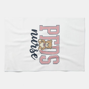 Linge De Cuisine Conception de chemise vintage Ourson Infirmière en
