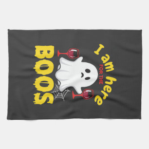 Linge De Cuisine Conception de fantôme de vin d'Halloween Boos