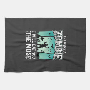 Linge De Cuisine Conception de Halloween Zombie Je vais te manger_1