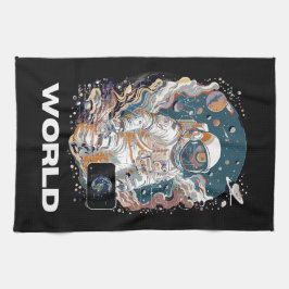 Linge De Cuisine Conception de l'astronaute mondiale