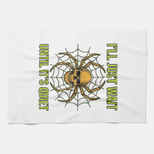 Linge De Cuisine Conception de T-Shirt Halloween drôle de crâne vin