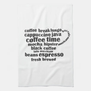 Linge De Cuisine Conception de tasse de café