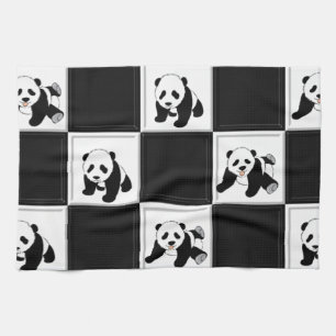 Linge De Cuisine Conception d'ours panda