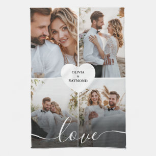 Linge De Cuisine Concevez votre propre amour Collage de photos