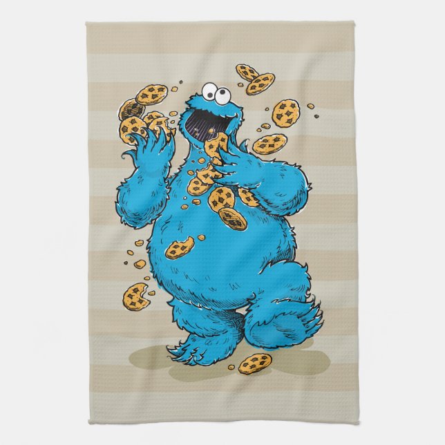 Linge De Cuisine Cookie Monster Crazy Cookies (Vertical)
