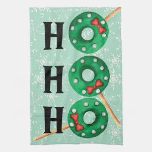 Linge De Cuisine Cookies de Noël Funny Ho Ho Ho Snowflake Plat