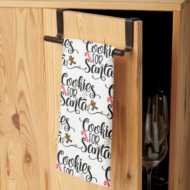 Linge De Cuisine Cookies pour Père Noël Fun Christmas (Pliage en tiers)