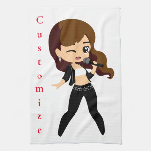 Linge De Cuisine Cool fille chante Karaoke Thunder_Cove