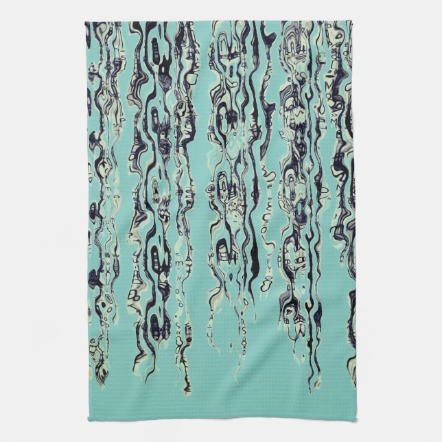 Linge De Cuisine Cool funky Turquoise (Vertical)