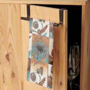 Linge De Cuisine Cool Western BoHo carrelé motif