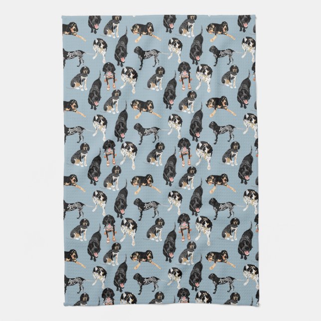 Linge De Cuisine Coonhounds de Bluetick (Vertical)