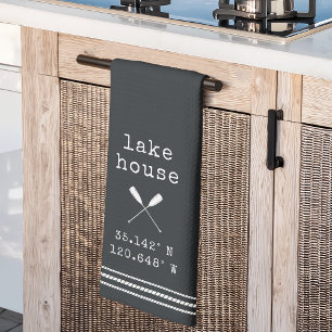Linge De Cuisine Coordonnées personnalisées de Lake House