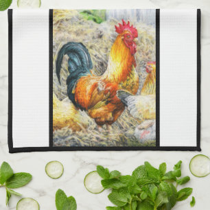 Linge De Cuisine Coq fier