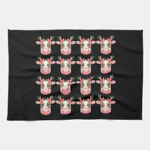 Linge De Cuisine Coquette de Noël Vache des Highlands Occidentale N