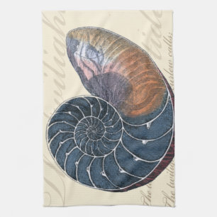 Linge De Cuisine Coquillage romantique