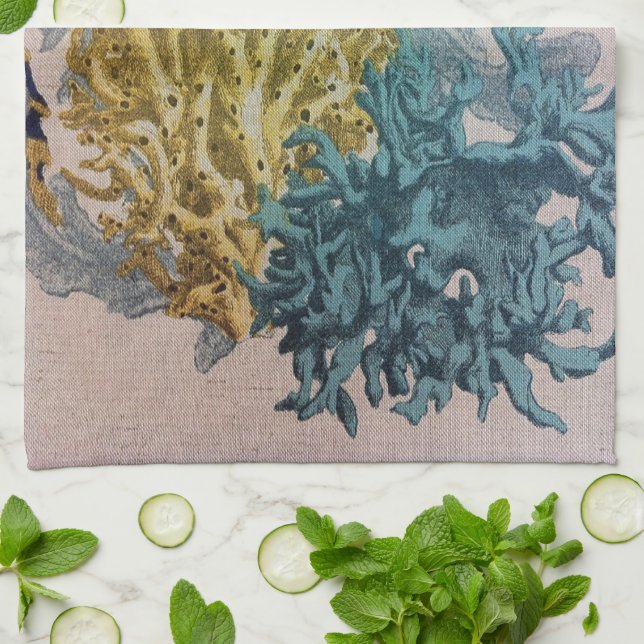 Linge De Cuisine Corail (Plié)