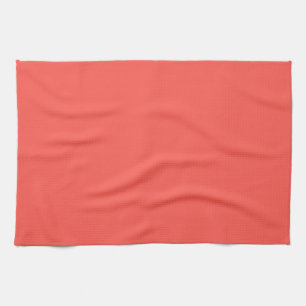 Linge De Cuisine Corail (couleur solide)