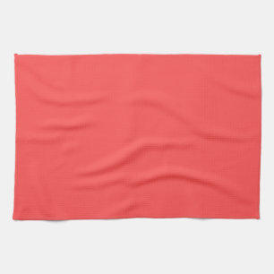 Linge De Cuisine Corail vivant Orange Saumon personnalisé couleur r