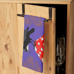 Linge De Cuisine Corbeau Mystique Gothique