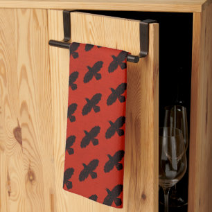 Linge De Cuisine Corbeau rouge