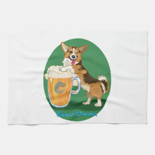 Linge De Cuisine Corgi à la bière