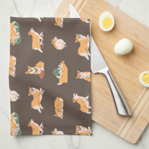 Linge De Cuisine Corgi joyeux