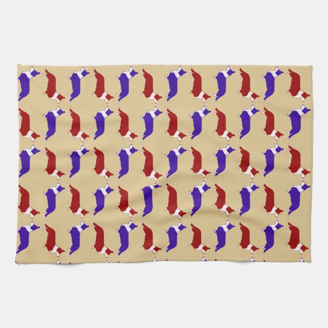 Linge De Cuisine Corgi multi-cardigan (Horizontal)