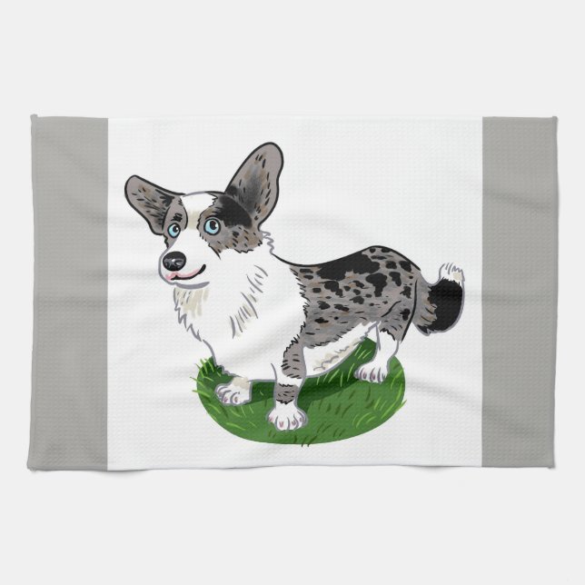 Linge De Cuisine Corgi towl (Horizontal)