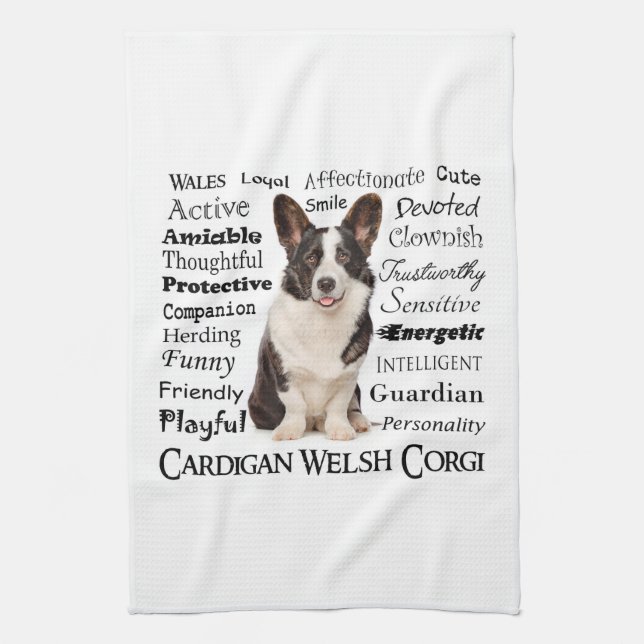 Linge De Cuisine Corgi Traits (Vertical)
