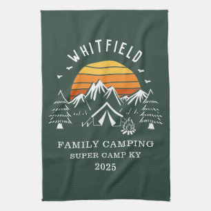 Linge De Cuisine Correspondance Camping Familial Personnalisé