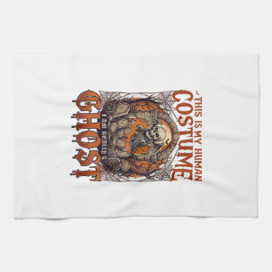 Linge De Cuisine Costume Humain Fantôme Squelette Cimetière Lune Ha